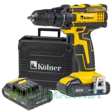 Дрель-шуруповерт Kolner KCD 14.4/2LC (с 2-мя АКБ, кейс)